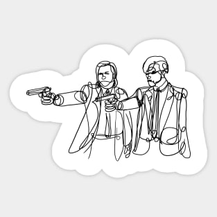 Vincent and Jules Sticker